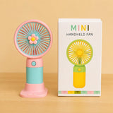 Fresh Breeze Moe Handheld Electric Fan – Cute Fruit Design Portable Mini Desk Fan
